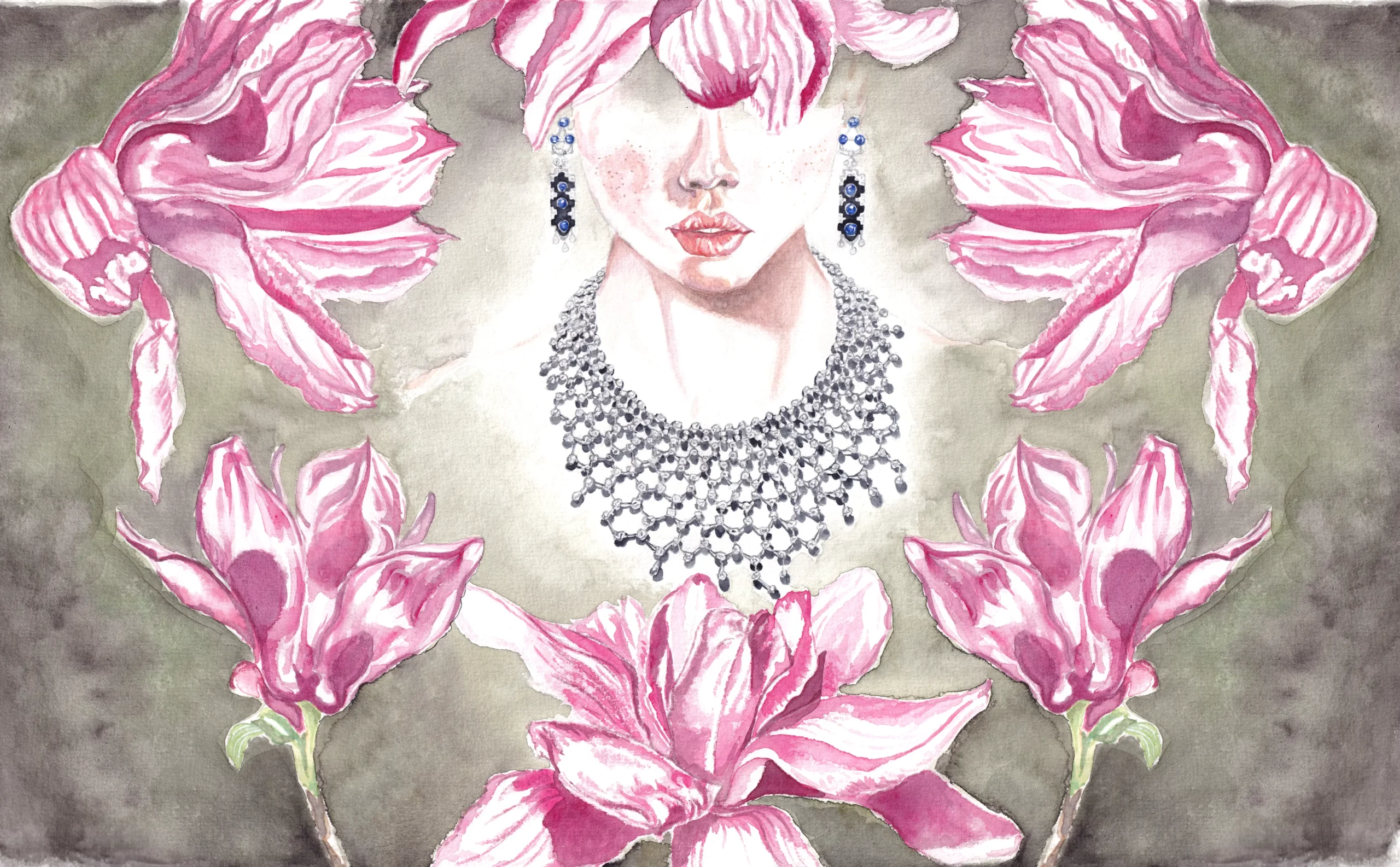 Illustration d'un collier Cartier